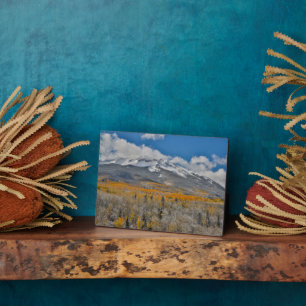 Plaque Photo Couleurs d'automne Aspens &    Montagnes Rocheuses