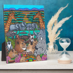 Plaque Photo Couleurs de chevalet de l'Afrique 8x10 par Lisa