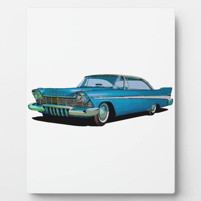 Plaque Photo Coupe sportive Plymouth Belvedere 1957 (Devant)