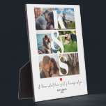Plaque Photo Couples personnalisés - photo initiale Collage per<br><div class="desc">Couples personnalisés - photo initiale Collage personnalisé</div>