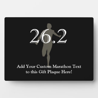 Plaque Photo Coureur de marathon personnalisé 26.2 Keepsaké