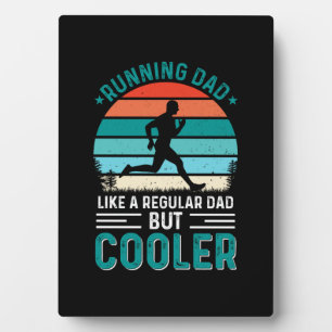Plaque Photo Courir papa