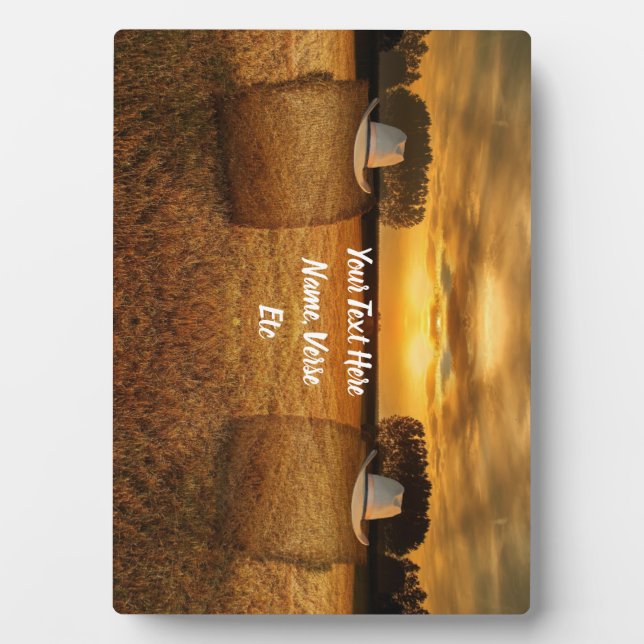 Plaque Photo Cowboy (Devant)