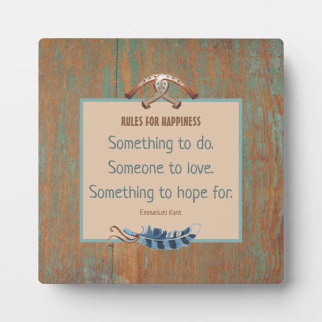 Plaque Photo Cowboy Rustic Inspiration (Devant)