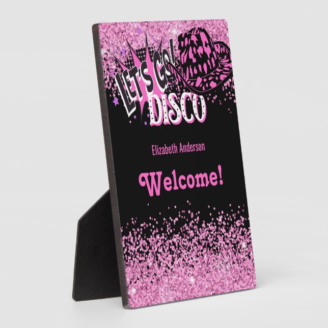 Plaque Photo Cowgirl Disco Bachelorette Lets Go Dernier Ride Ro (Côté)