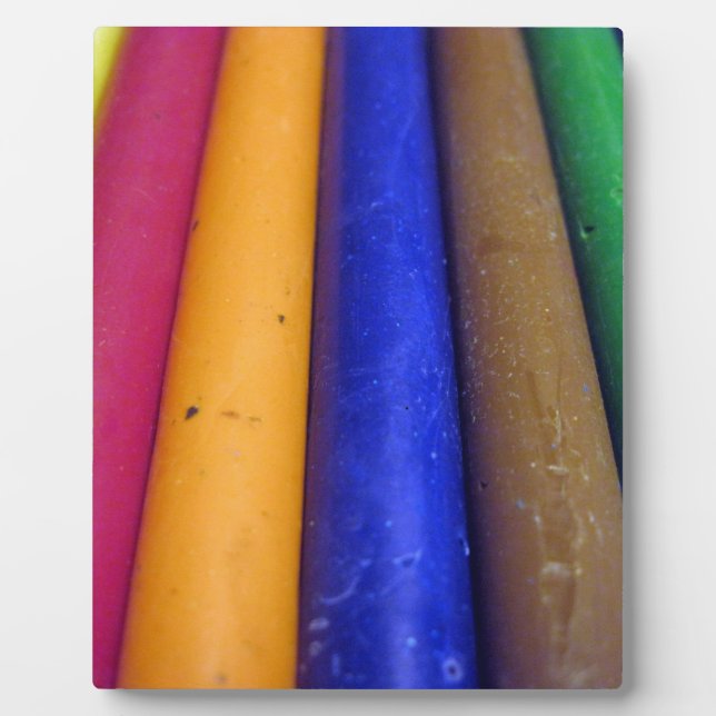 Plaque Photo Crayons colorés (Devant)