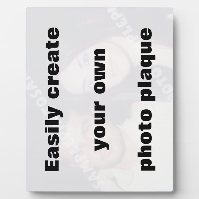 Plaque Photo Créer facilement votre photoplaque Supprimer le gr (Devant)