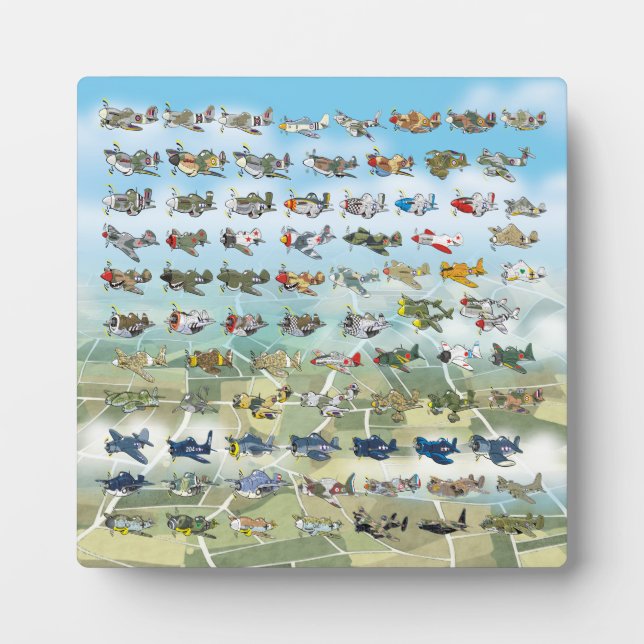 Plaque Photo créer votre propre caricature d'avion (Devant)