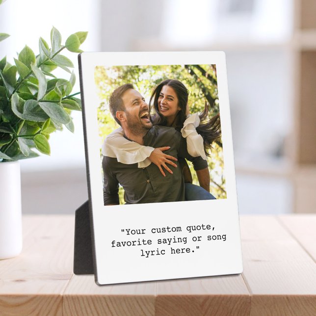 Plaque Photo Créer votre propre photo de devis personnalisée (Créateur téléchargé)
