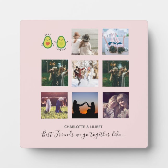 Plaque Photo Créez votre propre BFF Photo Collections cadeaux - (Devant)