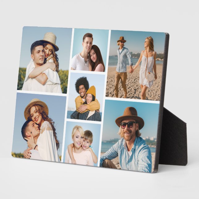 Plaque Photo Créez votre propre collection de 7 photos (Côté)