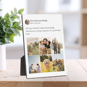 Plaque Photo Créez votre propre collection de photos sur les mé