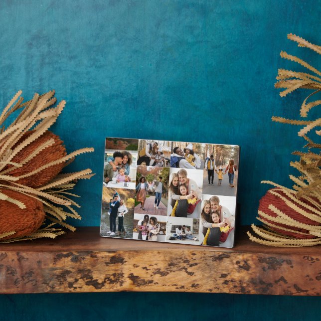 Plaque Photo Créez votre propre collection photo de 10 personne (Côté)
