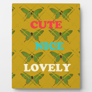 Plaque Photo Créez Votre Propre Cute Nice Beau Papillon Vintage