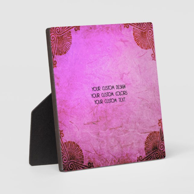 Plaque Photo Créez votre propre personnalisation personnalisée (Recto)