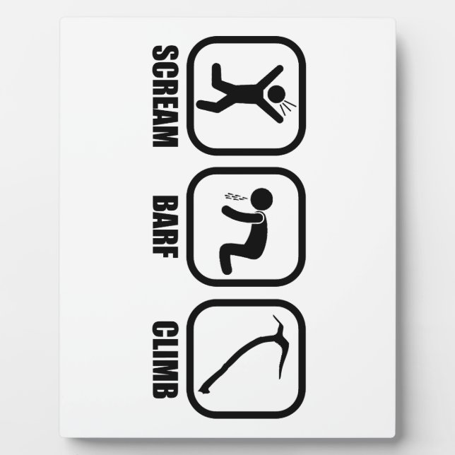 Plaque Photo Cri Barf Climb (Devant)