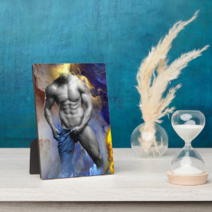 Plaque Photo cri de SlipperyJoe au physique d'homme musclé en n