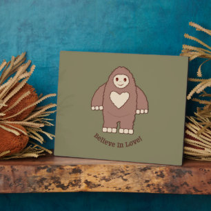 Plaque Photo Croire en l'amour Bigfoot