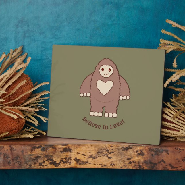 Plaque Photo Croire en l'amour Bigfoot (Côté)