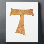 Plaque Photo Croix de Tau franciscaine en bois<br><div class="desc">Croix de Tau franciscaine en bois. Ce design est également disponible sur plus de 50 autres produits différents ! Merci pour faire mes courses. Que Dieu vous bénisse, vous et les vôtres !</div>