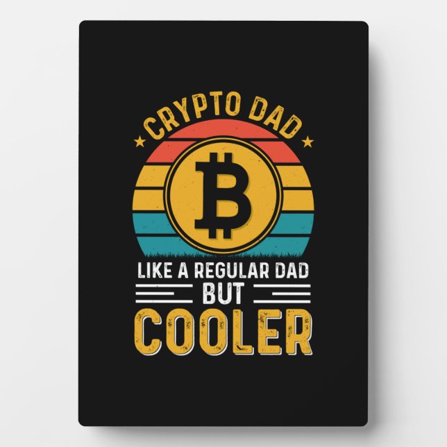 Plaque Photo Crypto Papa Retro Sunset (Devant)