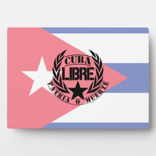 Plaque Photo Cuba Libre Motto Laurels