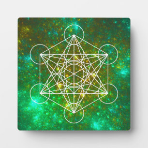 Plaque Photo Cube de Metatron, Géométrie Sacrée, Symbole Spirit