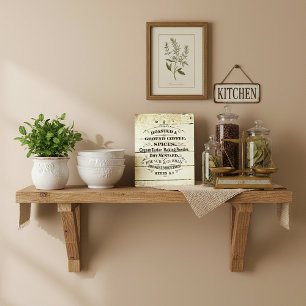 Plaque Photo Cuisine Vintage