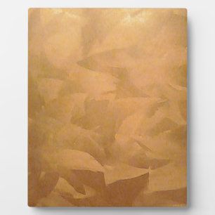 Plaque Photo Cuivre Métallique Main brossée