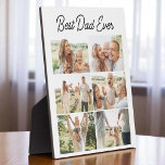 Plaque Photo Custom 6 Photo Collage Best Dad Ever<br><div class="desc">Celebrate your favorite guy with this heartfelt Best Dad Ever 6-photo collage plaque. Personalize it with your favorite family moments to create a keepsake he’ll treasure forever. Whether it’s for Father’s Day, his birthday, or just because, this custom plaque is a meaningful way to say “thank you” with love. The...</div>