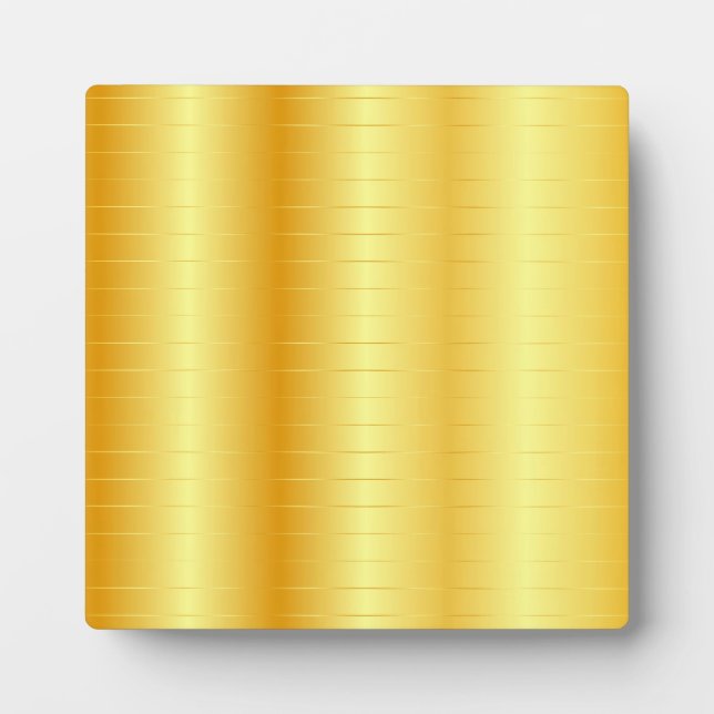 Plaque Photo Custom Gold Look élégant Modèle classique tendance (Devant)