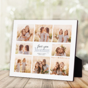 Plaque Photo Custom Love You Mommy Mothers Day Photo Collage