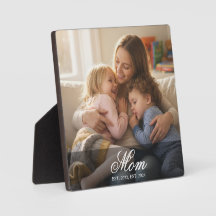 Custom Mom Established Elegant Script Photo