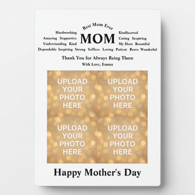 Plaque Photo Custom Mother’s Day (Devant)