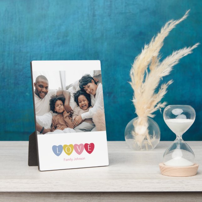 Plaque Photo Custom photo collage love family photo display (Côté)