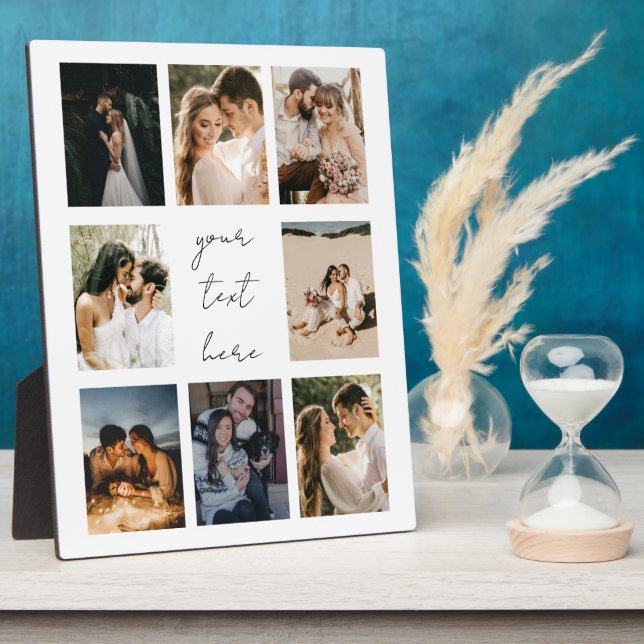 Plaque Photo Custom Photo Collage Personalized Picture Family (Côté)