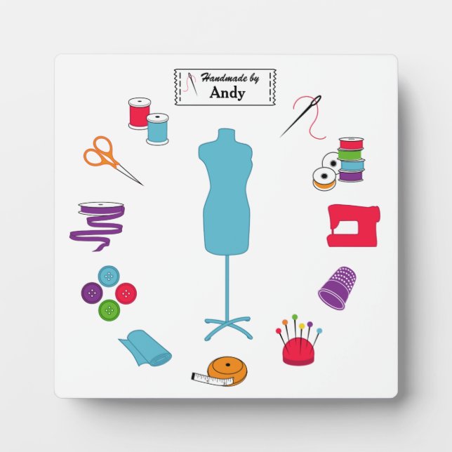 Plaque Photo Customiser le Étiquette coudre à droite (Devant)