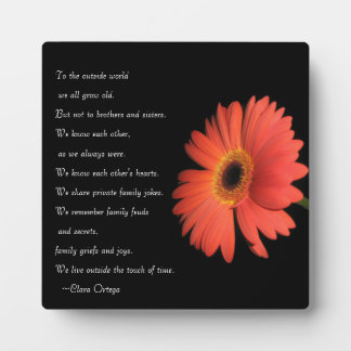 Plaque Photo Cute Brother / Sister Siblings Anniversaire