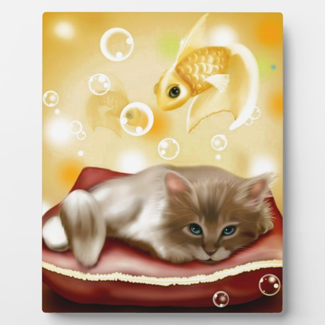 Plaque Photo Cute Dream Kitten (Devant)