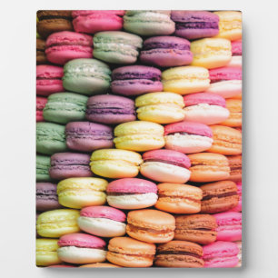 Plaque Photo Cute French Macaron Cookies