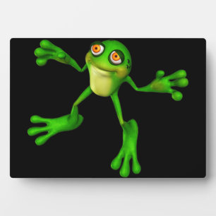 Plaque Photo Cute Froggy verte