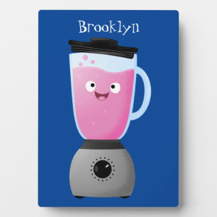 Plaque Photo Cute happy food blender kitchen appliance cartoon