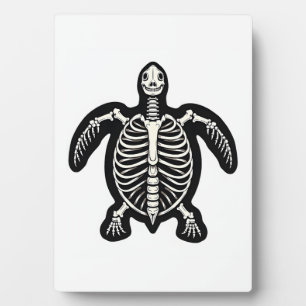 Plaque Photo Cute Tortue Halloween Squelette Tortue Fossiles Ar