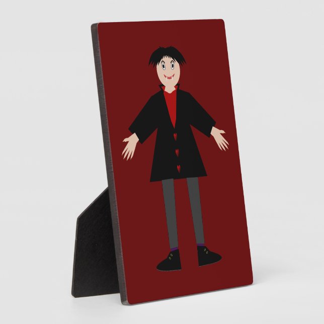 Plaque Photo Cute Vampire Halloween (Côté)