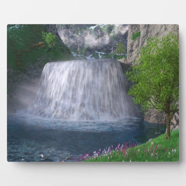 Plaque photo Cwm Waterfall (Devant)