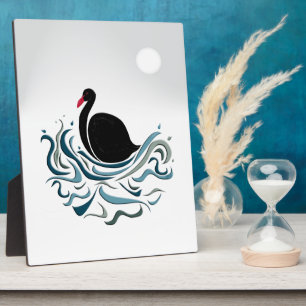 Plaque Photo Cygne noir