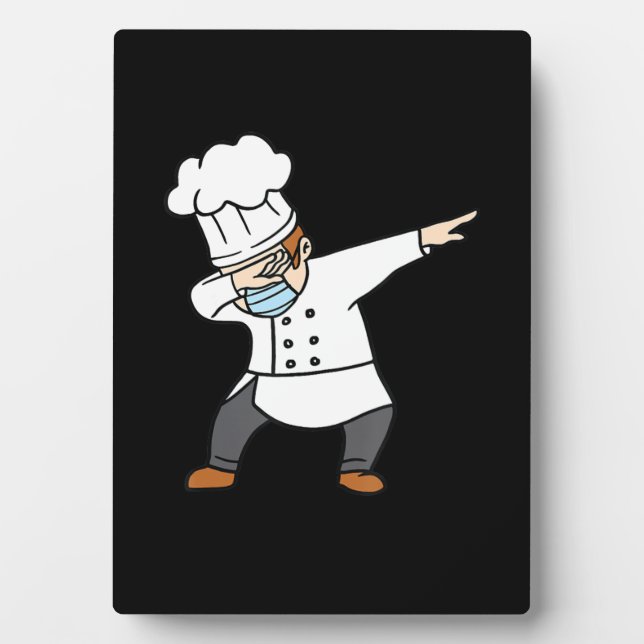 Plaque Photo Dabbing Pizza Chef Baker Pizzabaker Dab cadeau de  (Devant)