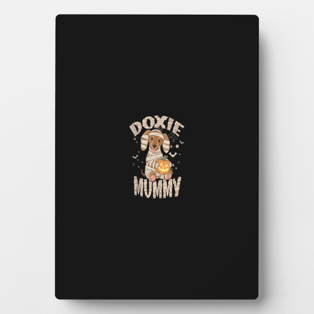 Plaque Photo Dachshund Amoureux des chiens Lazy Costume Hallowe (Devant)