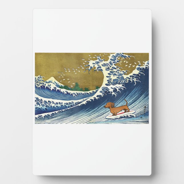 Plaque Photo Dachshund - Wiener Dog (Devant)