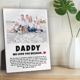 Plaque Photo Daddy Cadeau photo personnalisé pour enfants